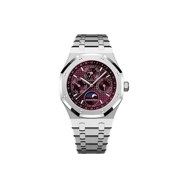 AUDEMARS PIGUET Royal Oak Series Automatic Mechanical Movement Men's Watches Watch 41mm Purple Watch Dial-0