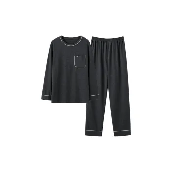 The Story Of The Flower Season Pajama Set Men's Gray