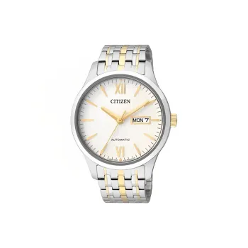 CITIZEN Automatic Mechanical Movement Stainless Steel Strap Watch Men's Watches White Dial