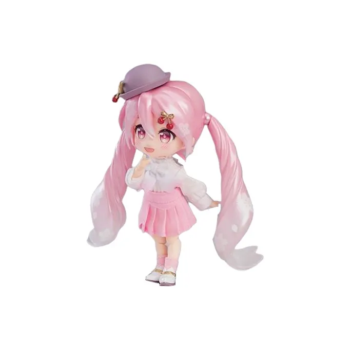 GSC Hatsune Miku Clay Doll Cherry Blossom Future Floral Outfit Style Chibi Figures 14cm-0