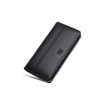 SEPTWOLVES Cow Leather Clutch Men Black