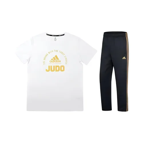 Adidas Casual Sportswear Men White/Yellow+Black/Gold