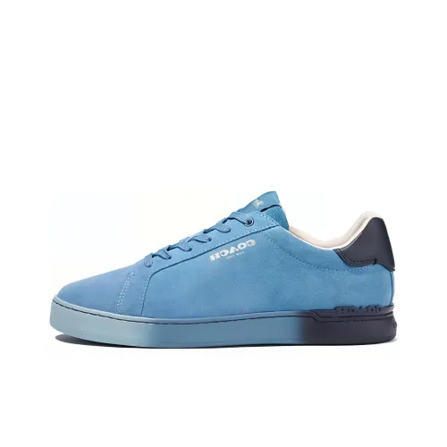 COACH Low-Top Stylish Skateboarding Shoes Men's Blue