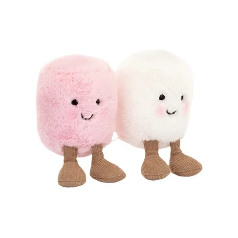 JELLYCAT Amuseables Pink And White Marshmallows Plush Toy-4