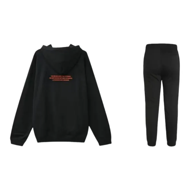 Adidas Sweatshirt Set Men Black-1
