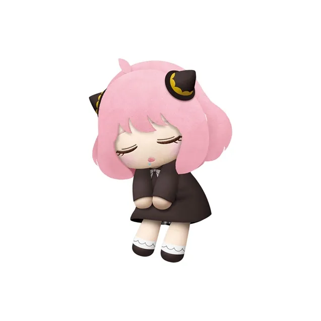 SEGA Spy X Family Anya Forger Sleeping Position Black Dolls Plush Doll 27cm Height-0