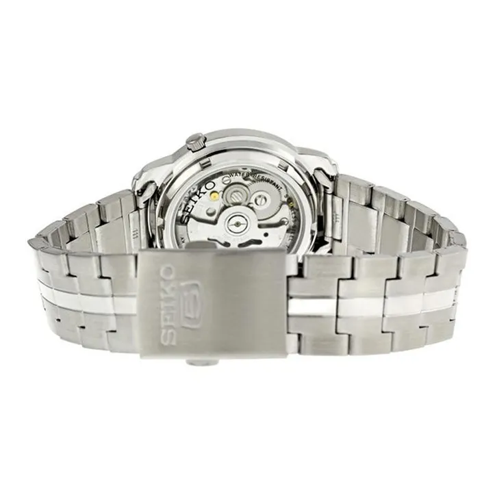 SEIKO Seiko5 Collection Automatic Mechanical Movement Stainless Steel Strap Watch 38mm Unisex Silver Dial SNKK65K1-3