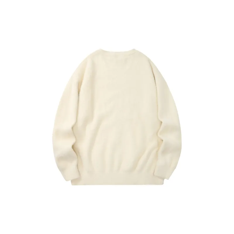 Suamoment Casual Loose Fit Wool Knitwear Unisex-5