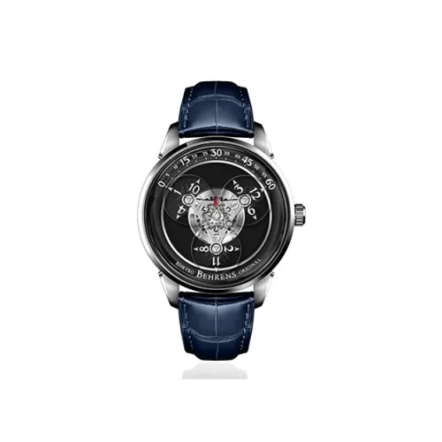 BEHRENS 오토매틱 메커니컬 무브먼트 남녀공용 중국 시계 42MM 블랙