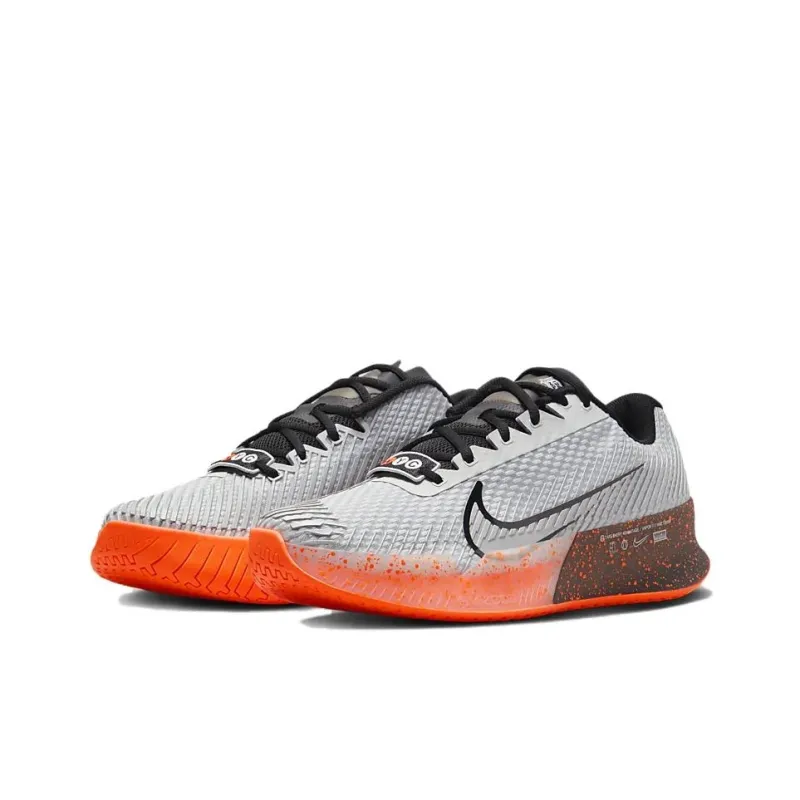 Nike Court Vapor 11 Hc Premium Pure Platinum Black Hyper Crimson Metallic Silver-2