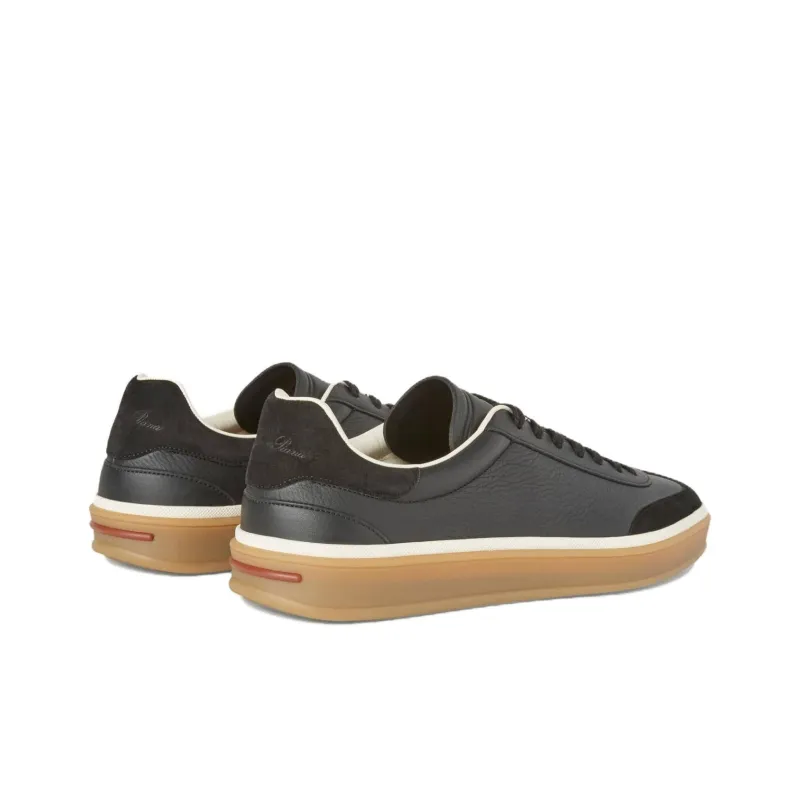 Loro Piana Low Top Skateboard Shoes Men Black-3