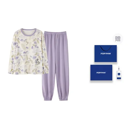 Floating Light Islands Pajama Set Women's Box Purple