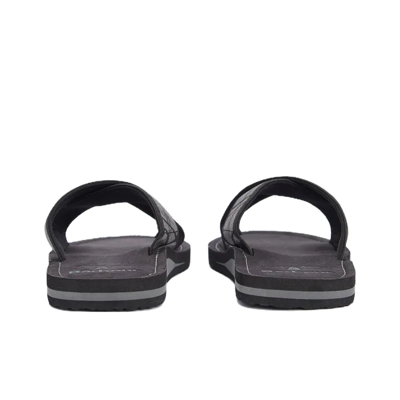 BARBOUR Slide Slippers Men's Black-3