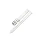 Bamboo Grain-White-Silver Pin Buckle