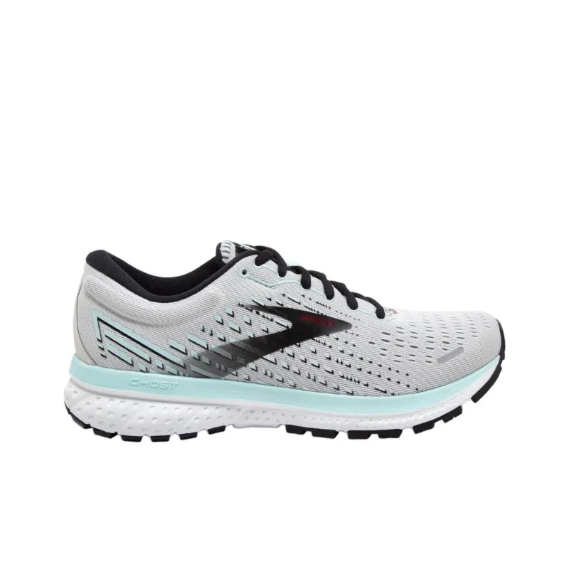 Brooks Ghost 13 Slip Resistant Breathable Low Top Running Shoes Women's Gray-1