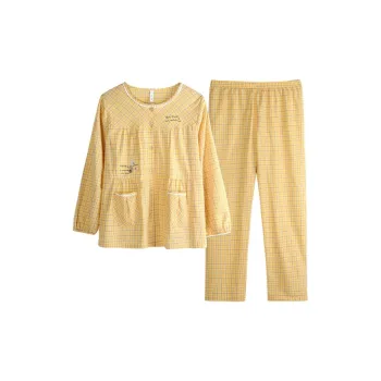 Xuan Liang Pajama Set Women's Mustard Yellow