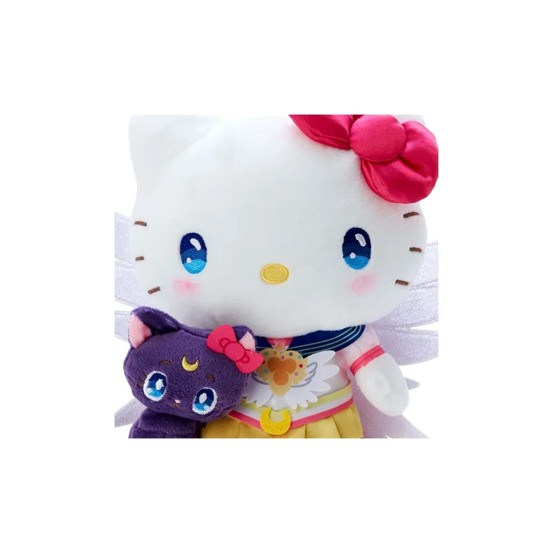 Sanrio Hello Kitty Sailor Moon, Luna Cosmos Theater Edition, Keychain Dolls Plush Pendant 24cm Height-2