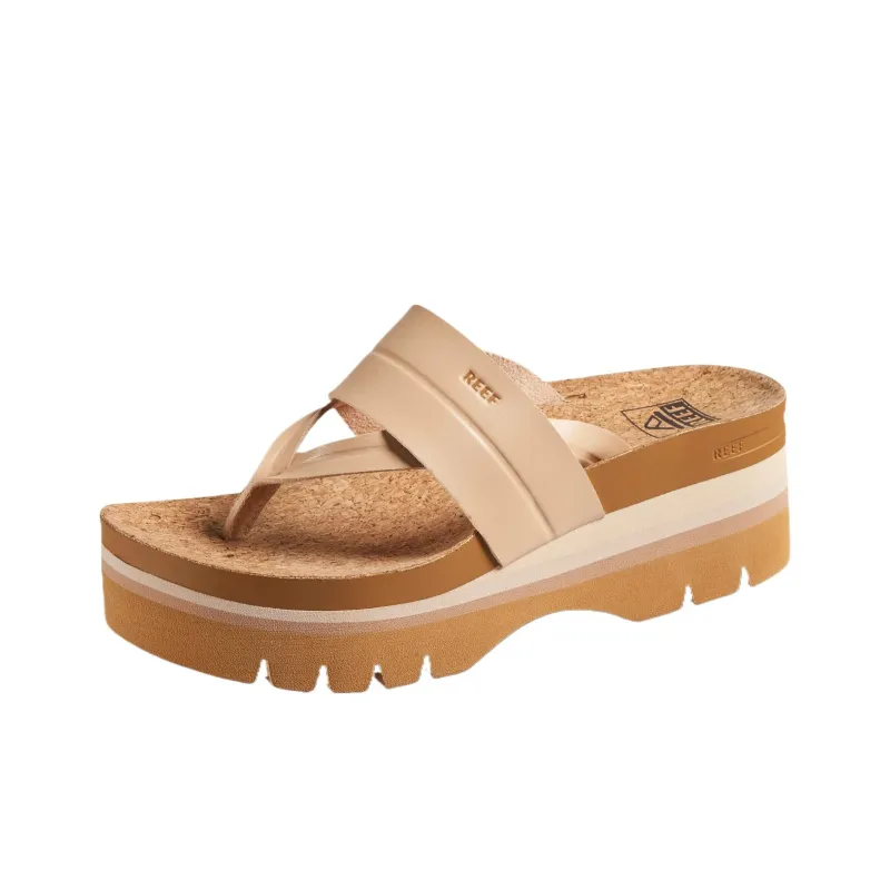 REEF EVA Quiet Abrasion-Resistant Flip Flops 6.3cm Women's Brown-2