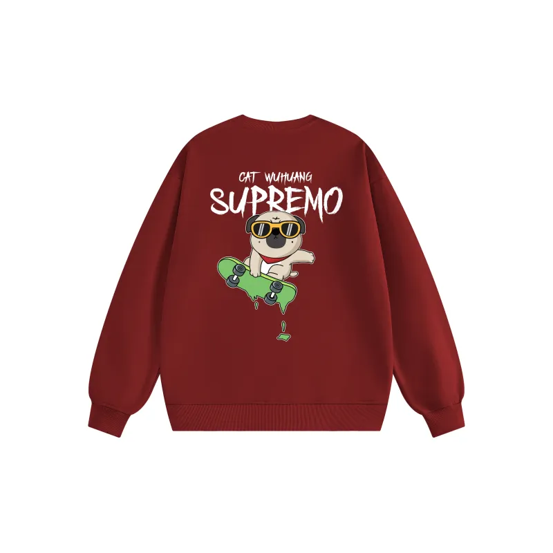 Supremo Cat Sweatshirts Unisex-17