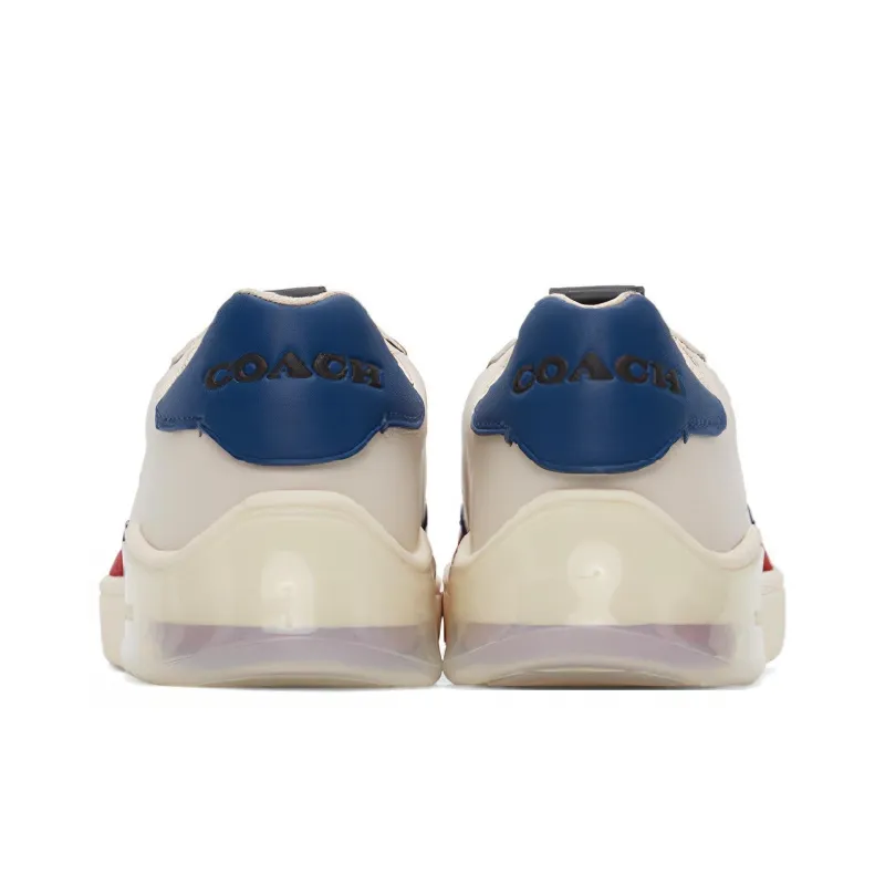 COACH CitySole Citysole Court Low-Top Stylish Skateboarding Shoes Men's Red Blue-4