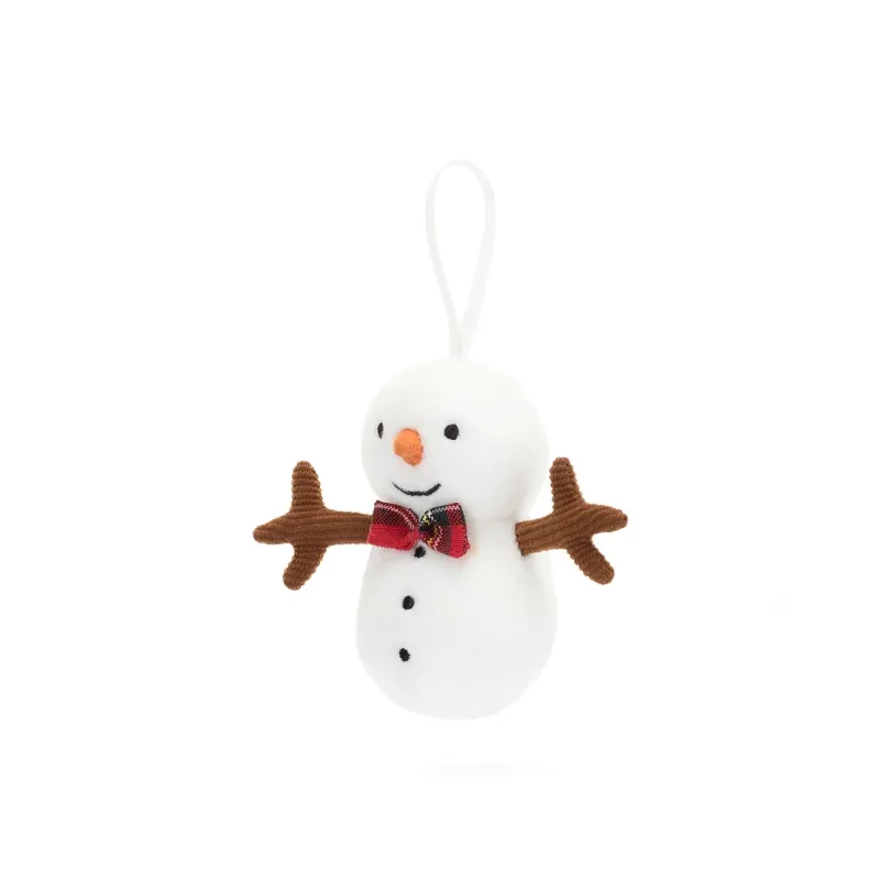 JELLYCAT Fun Items Collection Foolish Snowman Dolls Plush Pendant 10cm Height-1