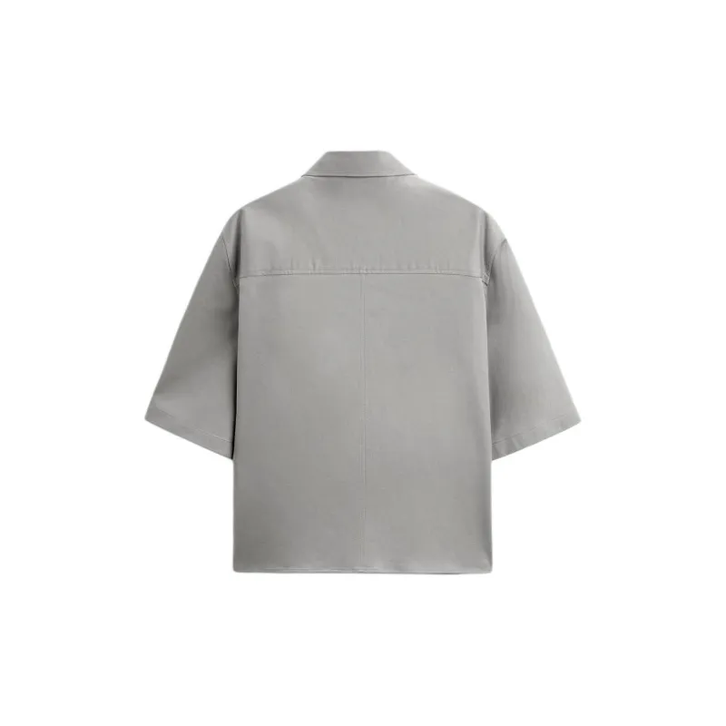 ZARA Shirts Men Light Gray-1