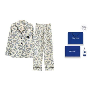 Floating Light Islands Pajama Set Women's Box Image Color