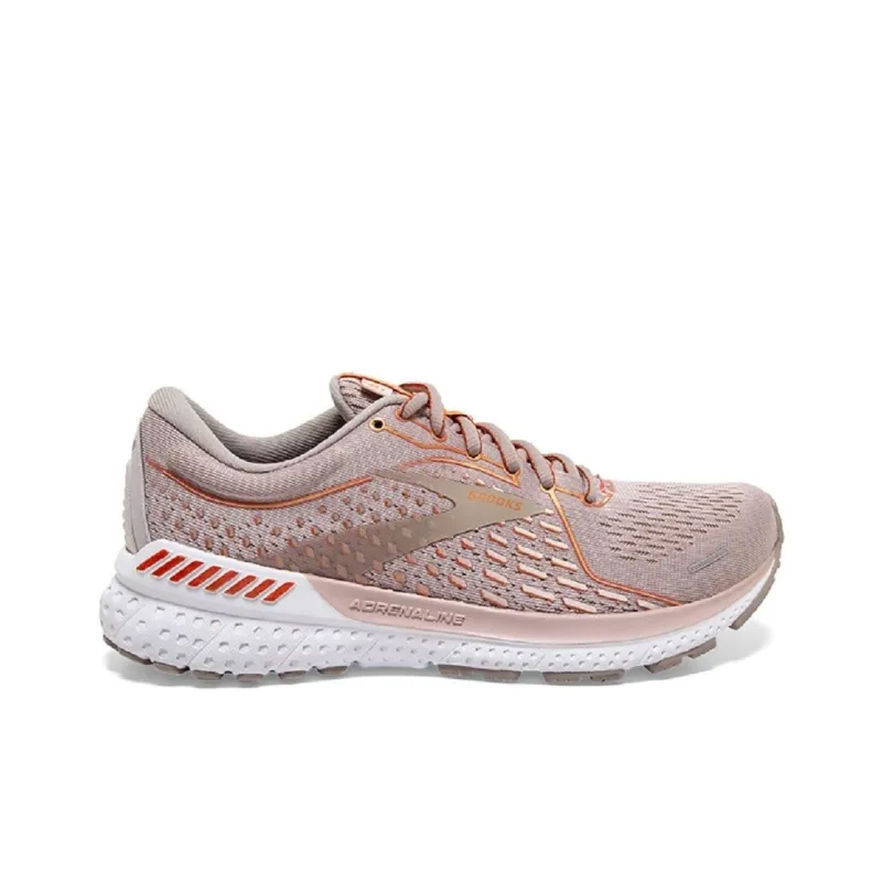 Brooks Adrenaline GTS Anti-Slip Wear-Resistant Low-Top Running Shoes Women's Pink-1