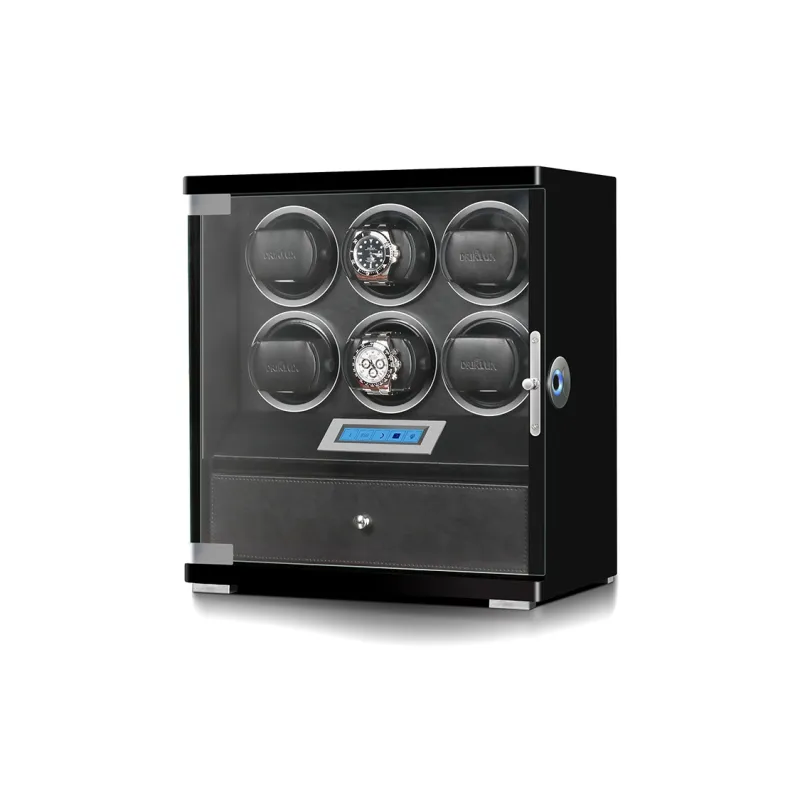 DRIKLUX 6 Epitopes/9 Epitopes Watch Winder Black Red Unisex-8