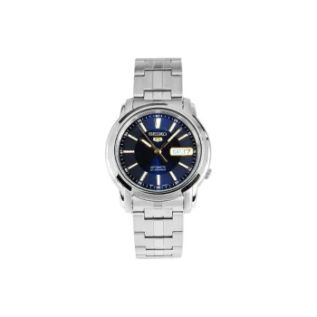 SEIKO Seiko5 Collection Automatic Mechanical Movement Stainless Steel Strap Watch 38mm Unisex Blue Dial Snkl79k1