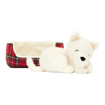 JELLYCAT Napping Nipper Westie Stuffed Animal