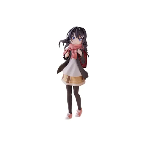 SEGA Rascal Does Not Dream Collection Mai Sakurajima Youthful Wild Red Backpack Girlish Bonus Gifts 16cm