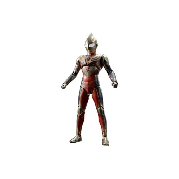 BANDAI SHF Ultraman Tiga Authentic Bone Carving Sparkling Tiga Action Figures 15cm