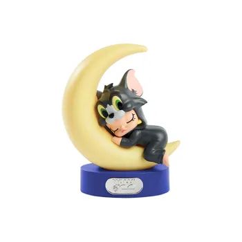 POP MART MOLLY Warner Anniversary Collection Moon Lamp Home Desk Ornament Chibi Figures