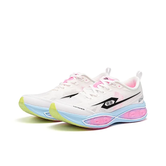 TANSHEZHE ZhuiFeng Running Shoes Unisex Low Top Lactic White-2