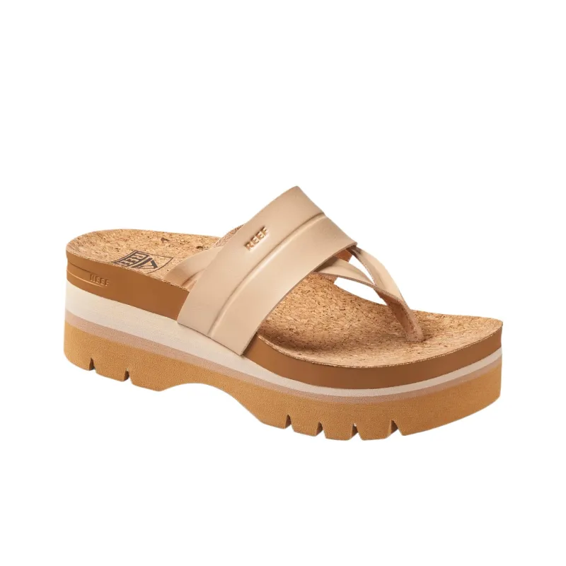 REEF EVA Quiet Abrasion-Resistant Flip Flops 6.3cm Women's Brown-3