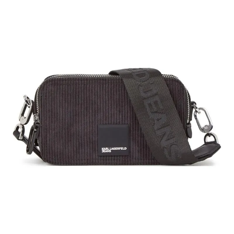 KARL LAGERFELD / Karl Lagerfeld Jeans Box-logo Corduroy Camera Bag-0