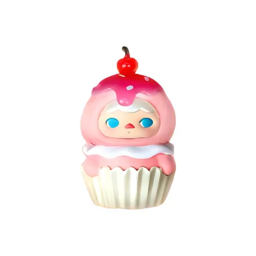 POP MART Pucky Elf Paper Cup Cake Figure Hang Tag Box 8cm