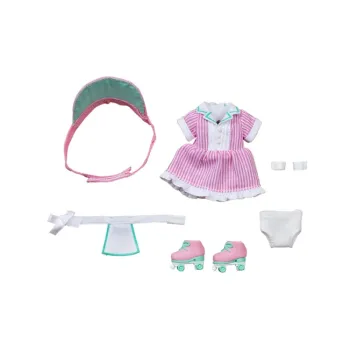 GSC Nendoroid Doll Diner  Girl Pink & Blue Western Clothing Set Model Accessories