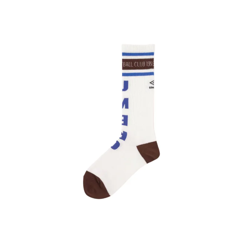 Umbro x ROSE BUD Knee-High Socks Women's 1 Pack Blue White-0