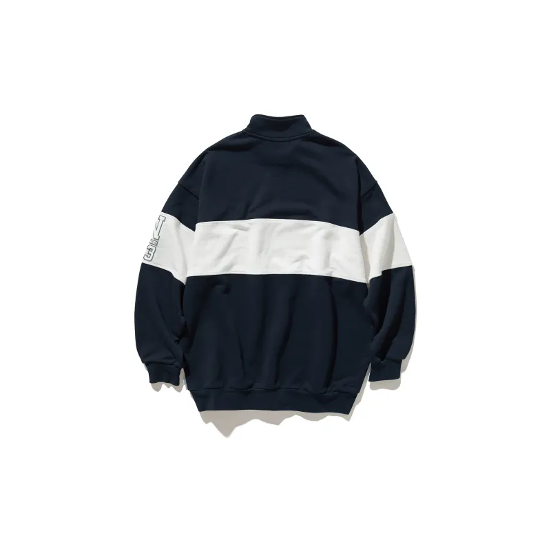 Nautica White Sail Semi Open Front Long Sleeve Sweatshirt Unisex-1