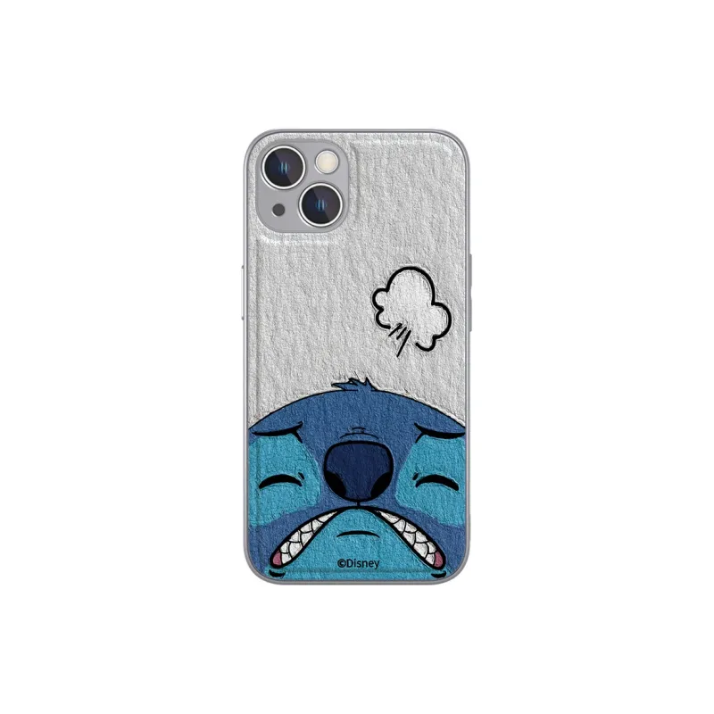 Disney Leather Material Stitch Big Head Couple's Phone Cases For Iphone11/12/13/14/PLUS/PRO/PRO MAX-0