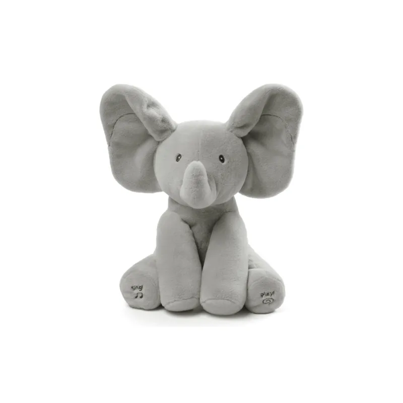 GUND Blush Collection Hide And Seek Singing Elephant Baby Elephant Kids Sound Activated Dolls Plush Doll 30CM High-0