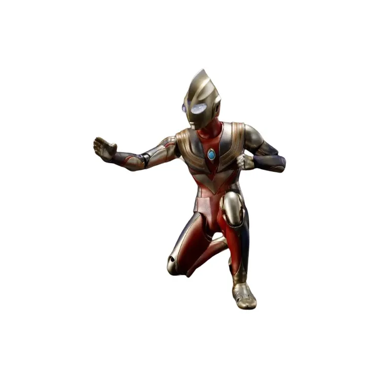BANDAI SHF Ultraman Tiga Authentic Bone Carving Sparkling Tiga Action Figures 15cm-2