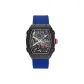 Blue Strap Black Watch Case