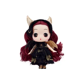 Ddung Winter Camellia Demon Style Black Gold Wings Gothic Series Dress Up Confused Doll 18cm Ball Jointed Dolls