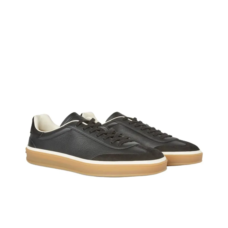 Loro Piana Low Top Skateboard Shoes Men Black-2