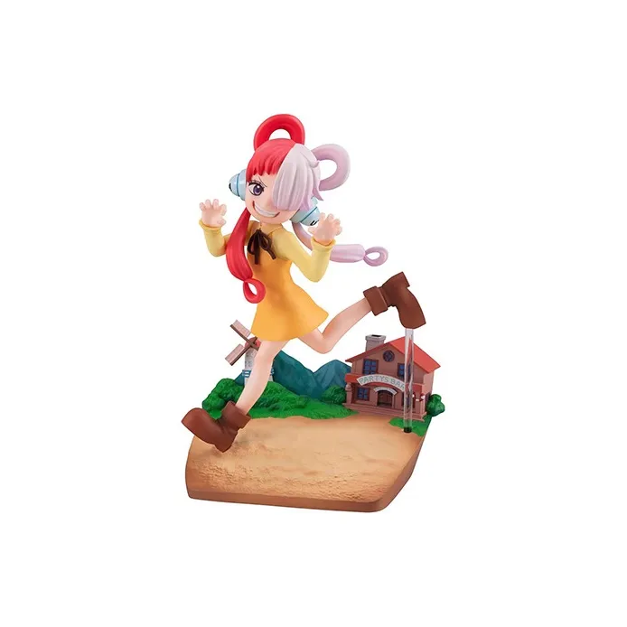 MegaHouse One Piece MH GEM Red Haired Songstress, Uta, Run, Childhood Chibi Figures 13cm-0