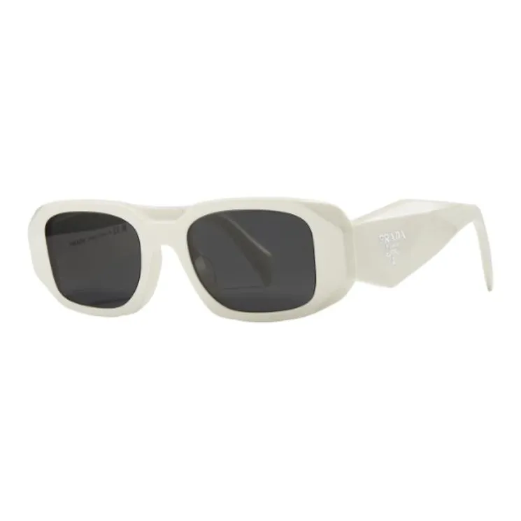 PRADA Plate Frame Metal Enamel Rectangular Sunglasses Women's Multicolor-2