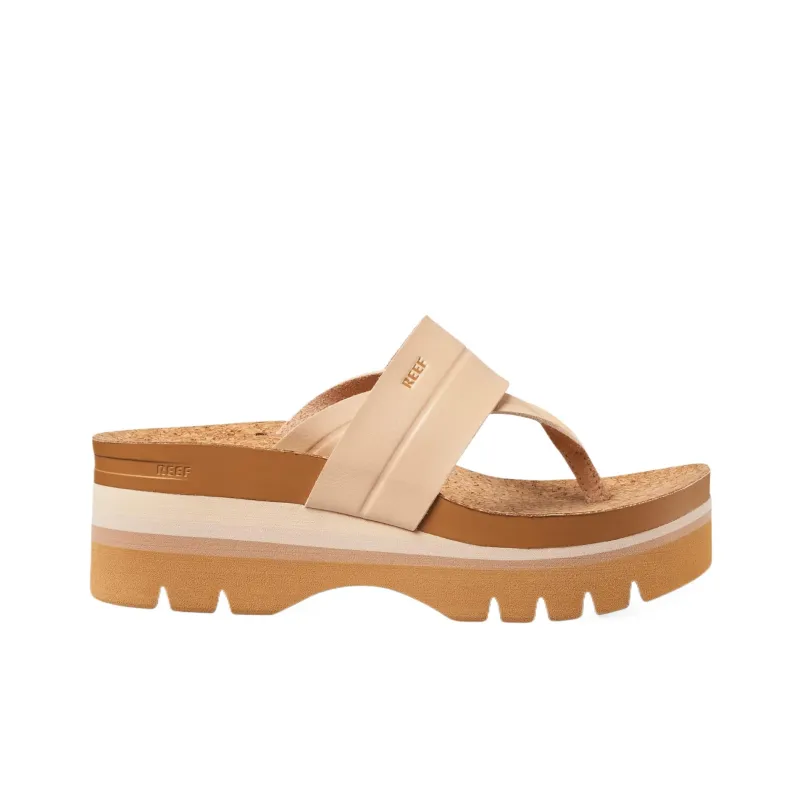 REEF EVA Quiet Abrasion-Resistant Flip Flops 6.3cm Women's Brown-1